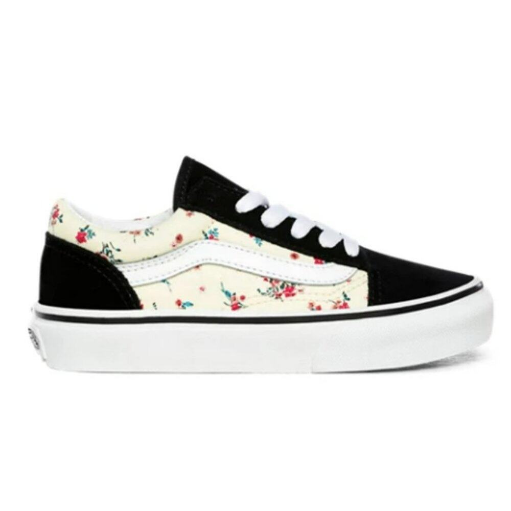 Vans Kids Old Skool Ditsy Floral Sneaker Classic White/True White Size 10.5K NEW